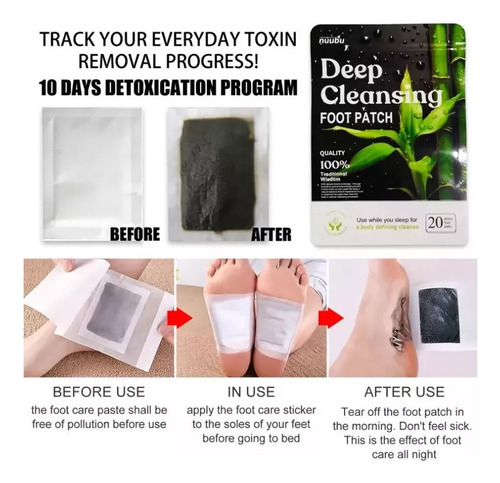 S Remendo De Desintoxicação De Pés Detox 50 Remendos Patch