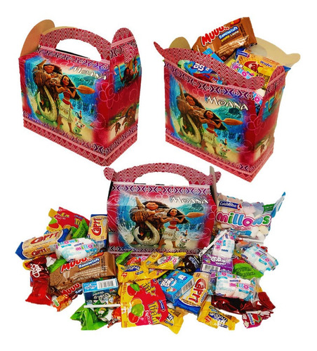 Cajita Feliz Dulces Sorpresa X12und Piñata Moana