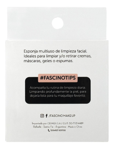 Imagen 5 de 6 de Set 2 Esponjas De Limpieza Facial Celulosa Fascino