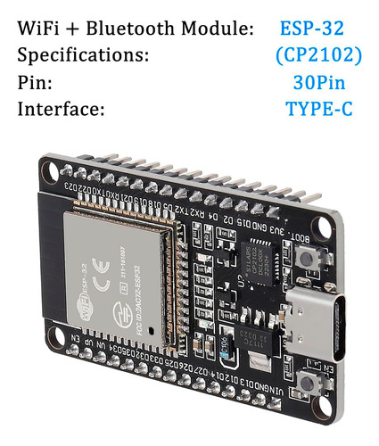 Tarjeta Desarrollo Esp32 Conector Usb C Wifi Bluetooth 4.2