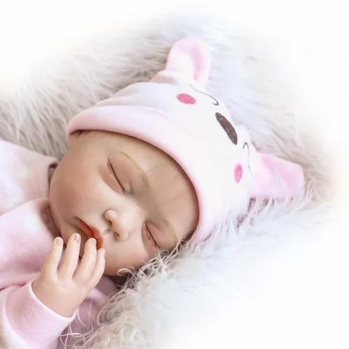 Original Bebe Reborn 57 Cm Silicon Tela Muñeca Realista Re