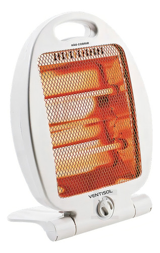 Calentador doméstico Aq-01/02 Ventisol Premium de cuarzo, color blanco, 800 W