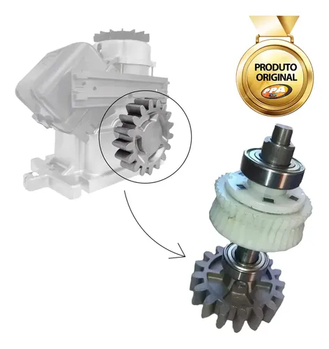 Eixo Completo Dz Industrial Ppa Coroa Z40 Engrenagem Z17 Ppa