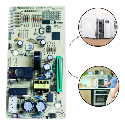 Placa De Microondas Panasonic Com Display Nn-st65 127v~220v