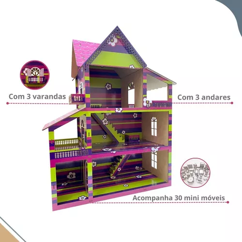 Casa Barbie Mdf Grande