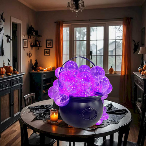 Set De Tarros Con Forma De Bruja N Ornament, Luminosos Tarro