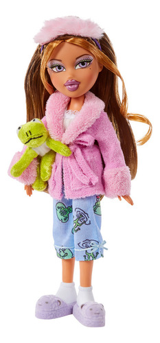 Muñeca Yasmin Bratz Slumber Party - Incluye 2 Pijamas Moda