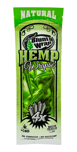 Blunt  De Cáñamo Blunt Wrap Con Cbd   4x