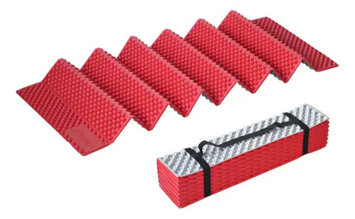 Aislante Termico Plegable Para Bolsa Dormir Camping Waggs Rojo