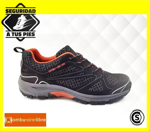 Zapatilla Trekking Ombu Aire Libre New Negra