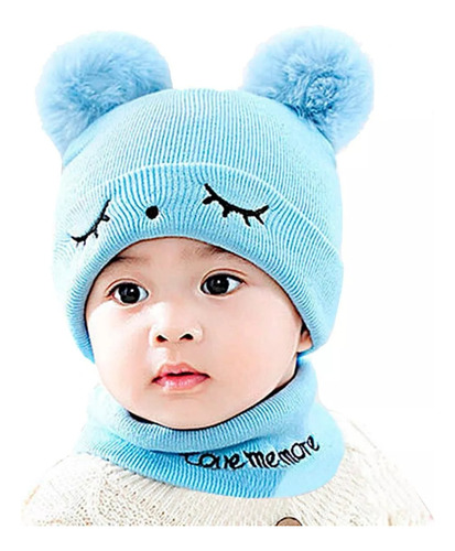 Set Gorrito + Cuello Para Bebe-niños Novedad Invierno 2024