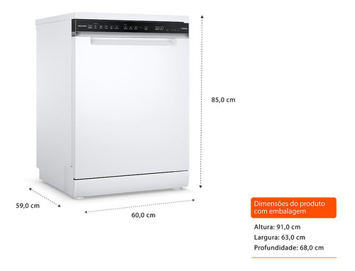 Lava-louças 15 Serviços Brastemp Com Smart Sensor - Blf61ab