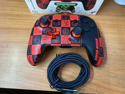 Control Inalámbrico Nintendo Switch Oled Rematch Glow Mario2 (Usado)
