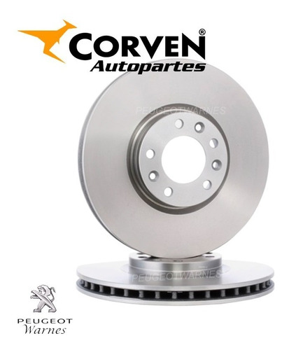 Discos Delanteros Frenos Corven Peugeot Expert Tepee 2.0hdi