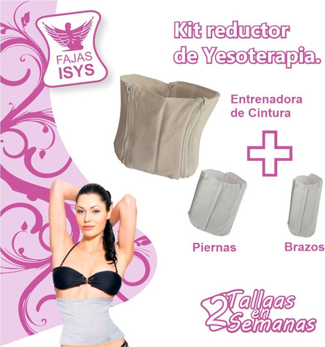 Kit De Reduccion De Yesoterapia Faja Entrenadora+ Reductoras