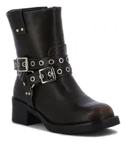 Comprar Darkness Bota De Mujer Caña Baja C\u002F Tiras Y Hebillas - Dorad