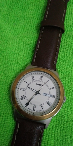 Relógio Timex Analógico Calendário Duplo Social , Indiglo
