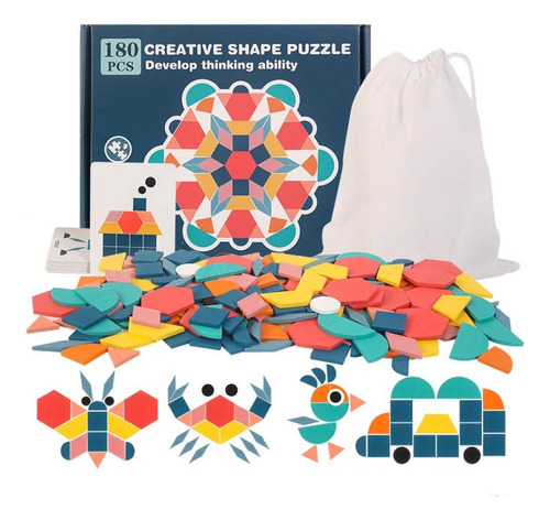 My Juguete Educativo Montessori Tangram Puzzle De Madera