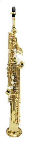 Saxofone soprano lacado Jupiter Sib com estojo Jss1000