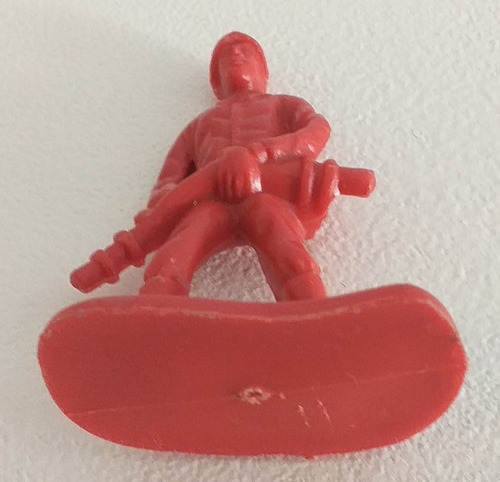 Imagen 6 de 6 de Bombero Figura Soldadito Plastico Muñeco Retro Vintage 6 Cm.