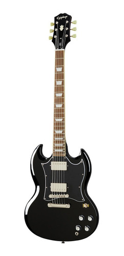 Imagen 1 de 5 de Guitarra eléctrica Epiphone Inspired by Gibson SG Standard de caoba ebony brillante con diapasón de laurel indio