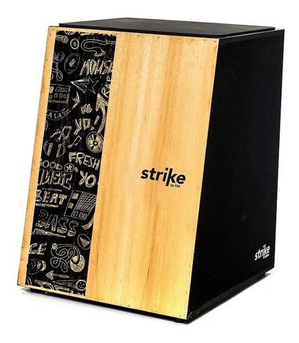 Cajon Fsa Strike Caixa Percussão Compacta Acústica Cores