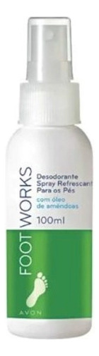 Foot Works Desodorante Spray Para Os Pés Com Óleo De Amêndoa