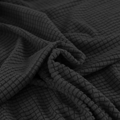 Funda Elástica De Sofá Protectoras 3plazas Sillón Cubre Sofá Color Negro Partículas