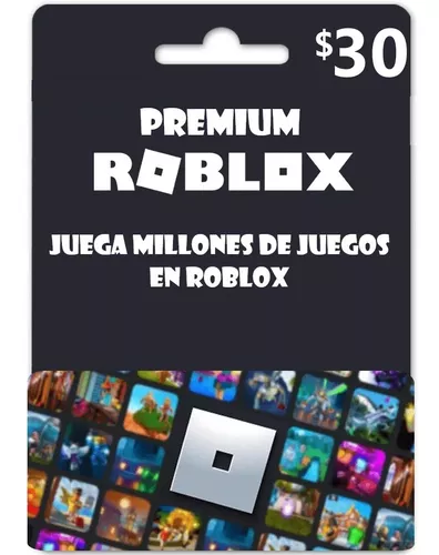 Tarjeta Roblox Robux 30 Usd Premium Mercado Libre - como se obtiene robux de roblox