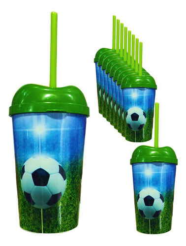 Botilito  Sorpresa Futbol Vaso Pitilllo Fiesta Decoracion