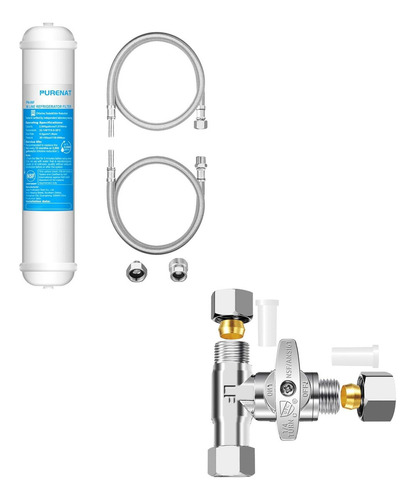 Sistema De Filtración De Agua Con Válvula De 3/8 Pulgadas