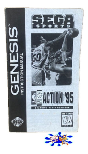 Nba Action 95 Mega Drive Manual De Instrução 