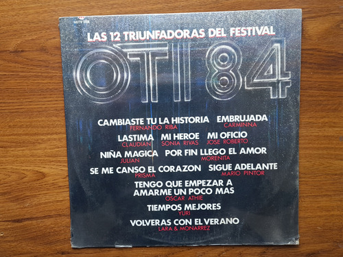 Las 12 Triunfadoras Del Festival Oti 84. Disco Lp Melody 