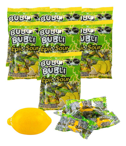 Bubli Bubli Epic Sour 350pz 1.75kg Goma Mascar Confite Limón