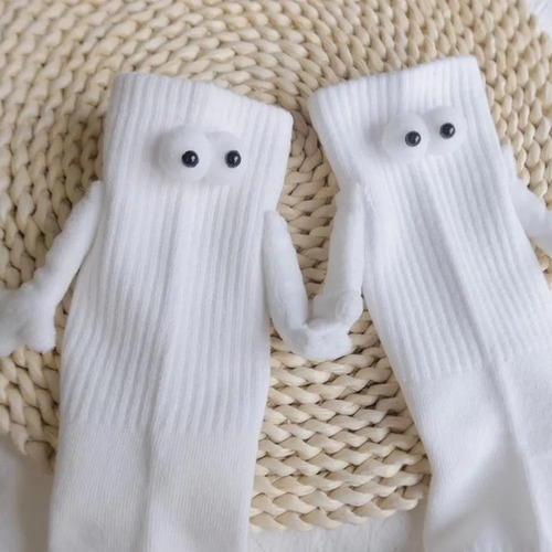 2 Pares De Calcetines Unisex Divertidos Para Pareja