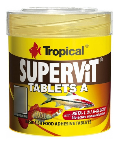 Ração Para Peixes Tropical Supervit Tablets A 36g