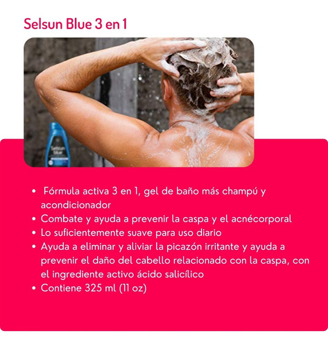 Imagen 2 de 2 de Selsun Blue 3 En 1