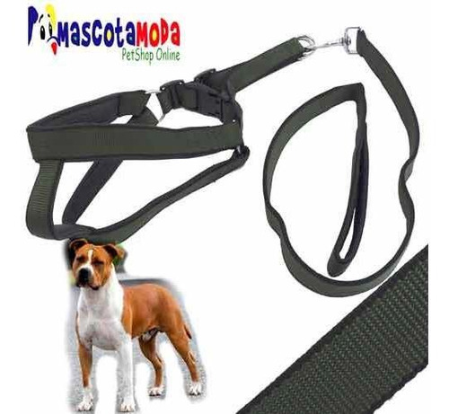 Imagen 2 de 2 de Arnes Acolchado Con Correa Para Perros Estandar Y Grandes