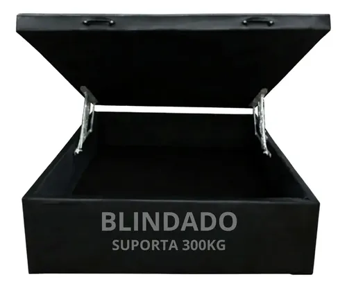 Cama Box Baú Casal - 1,38 X 1,88 - Exclusive / Reforçada