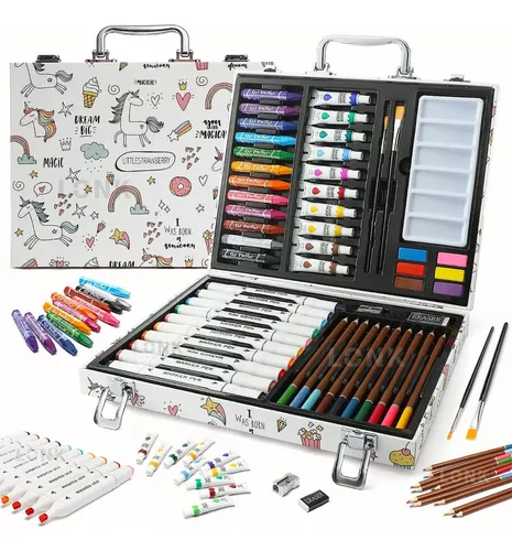 MeCids Juego de marcadores para niños, kit de suministros escolares de  arte, 53 unidades, bolígrafo para colorear con estuche de transporte,  regalos