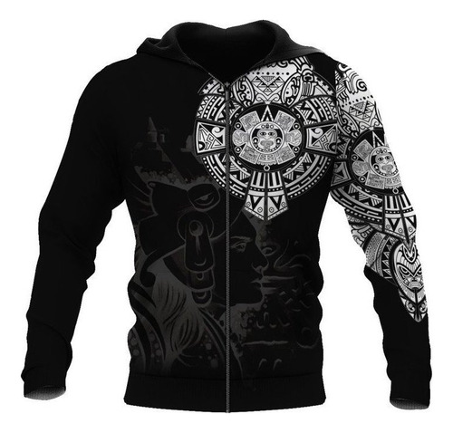 Sudadera Con Capucha Aztec Warrior, Sudadera Con Capucha De