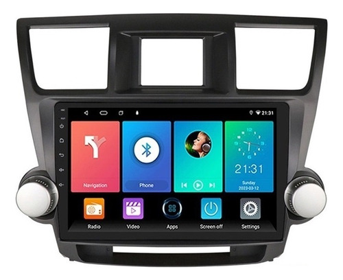 S Estéreo Toyota Highlander 2008-2013 Android Carplay 4+64g