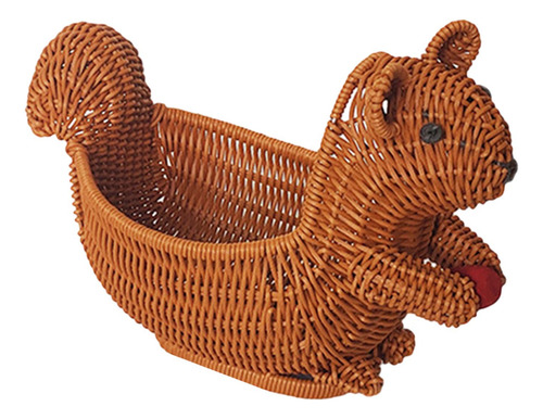 Con Forma De Animal, Cesta De Pan De Ardilla 28x15x22cm