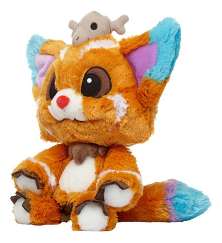 Peluche Gnar Lol Leage Of Legends Yordle 32cm Kawaii Color Naranjo