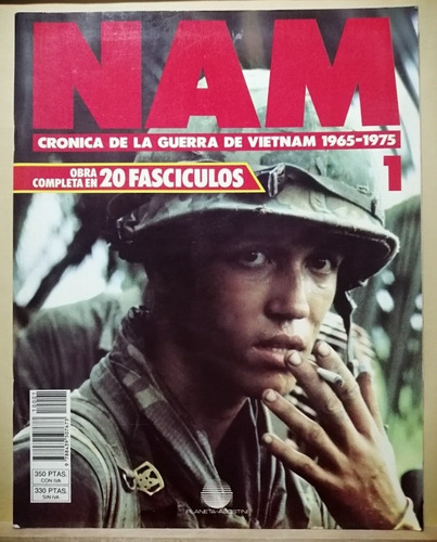 Nam Fascículo 1 Guerra De Vietnam Soldado Avión Tanque Libro