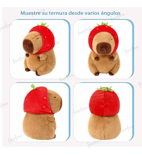 2pcs Peluche Capibara, Animales Capybara Niños Bebe Regalo Capybara Peluche Regalos Para Bebes Foofoo