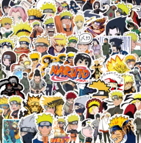30 Adesivos Stickers Bombs Anime Naruto 8cm