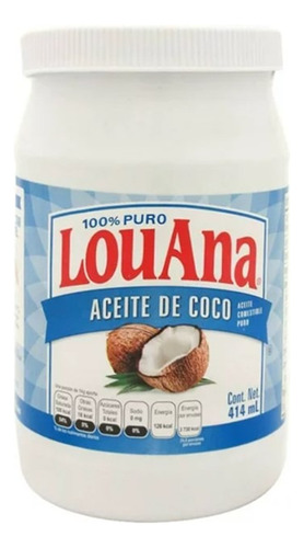 Aceite De Coco Louana 414 Ml 6 Pzas
