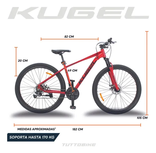 Bicicleta De Monta a Kugel H hybrid Rodada 29 21 Velocidades Color