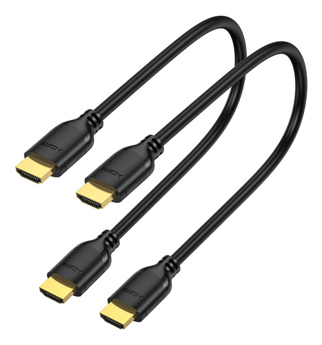 Uvooi Cable Hdmi Corto De 1 Pie, 2 Unidades, 4k 1 Pie Hdmi A